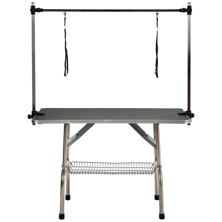 [EU Warehouse] Pet Dog Height Adjustable Grooming Table Drying Table for Small / Medium-sized Dogs, Size: 117x60x75cm(Black)