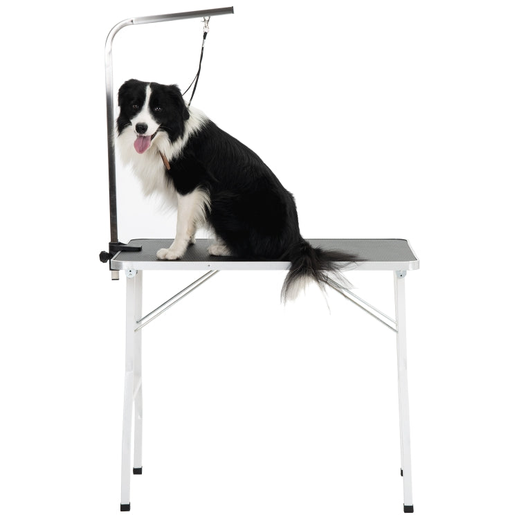 [EU Warehouse] Pet Dog Height Adjustable Grooming Table Drying Table for Small / Medium-sized Dogs, Size: 91x60.5x76.5cm(Black)