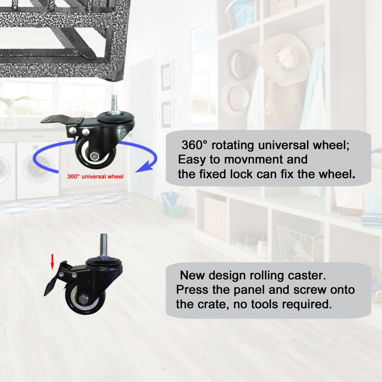 [US Warehouse] Heavy Duty Metal Pet Dog Crate Cage, Size: 110.5x70x87cm