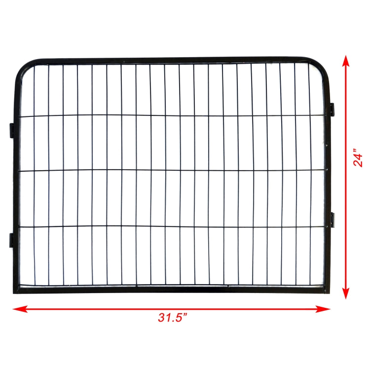 [US Warehouse] Portable Outdoor Folding 16-panel Heavy Duty Metal Dog Iron Playpen Pet Crate Cage