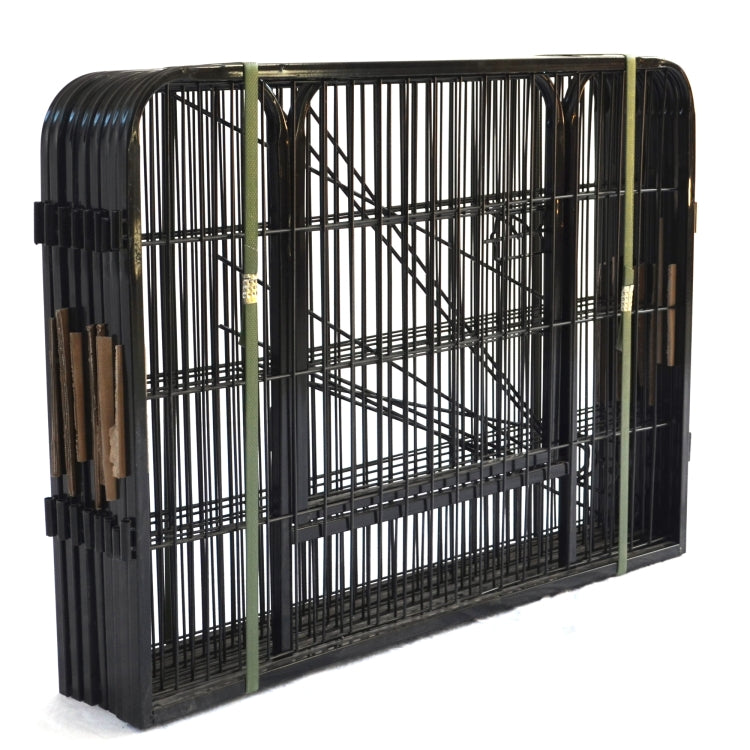 [US Warehouse] Portable Outdoor Folding 16-panel Heavy Duty Metal Dog Iron Playpen Pet Crate Cage