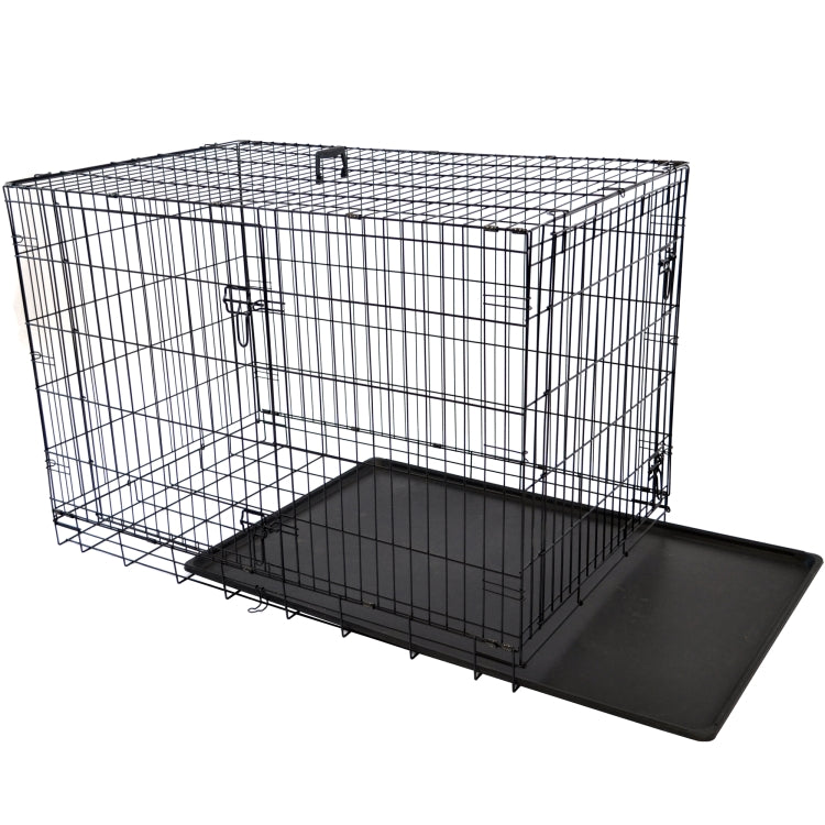 [US Warehouse] Large Indoor Metal Puppy Dog Run Fence Iron Playpen Pet Crate Cage, Size: 36 inch