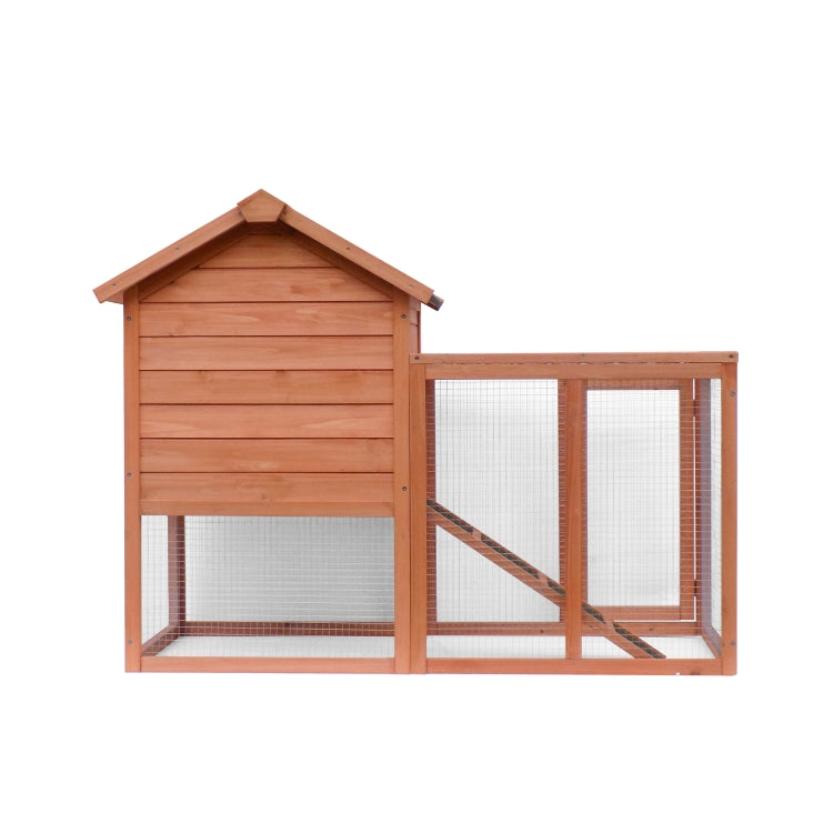 [US Warehouse] Wood Pet Rabbit Hutch Small Animal Cage, Size: 122x63x92cm