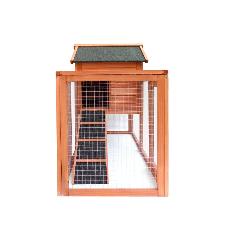 [US Warehouse] Wood Pet Rabbit Hutch Small Animal Cage, Size: 122x63x92cm