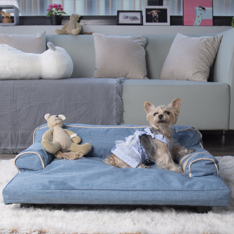 [US Warehouse] Oxford Cloth Dual-use Washable Pet Sofa Dog Bed, Size: 78x58x30cm