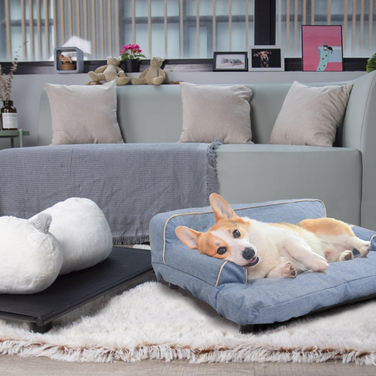 [US Warehouse] Oxford Cloth Dual-use Washable Pet Sofa Dog Bed, Size: 78x58x30cm