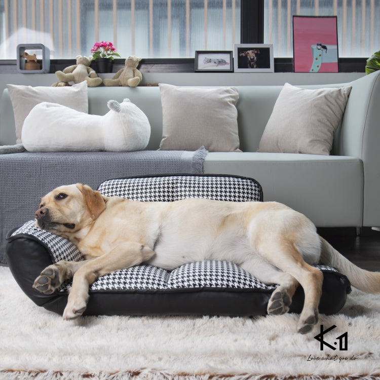 [US Warehouse] PU+PVC Pet Sofa Dog Bed, Size: 100x88x18cm