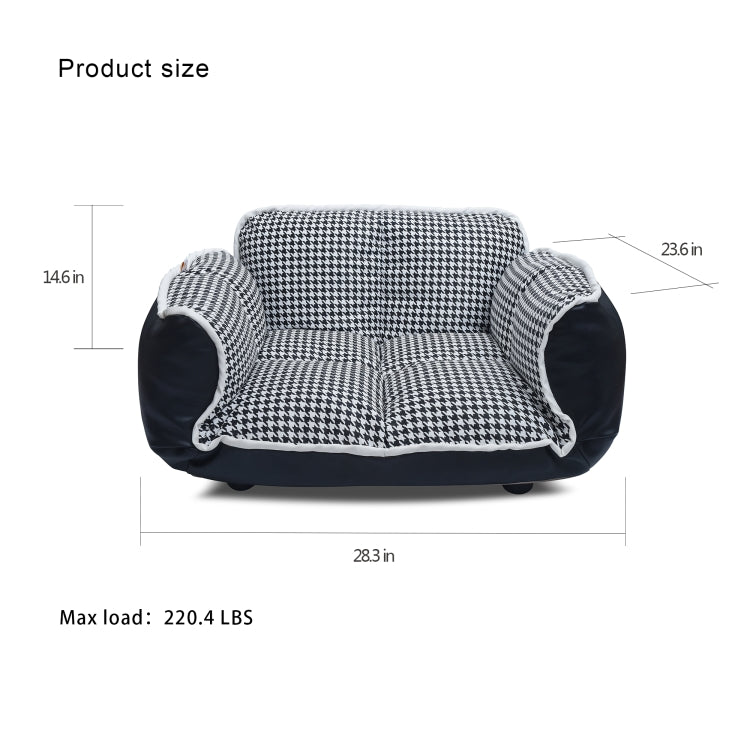 [US Warehouse] PU+PVC Pet Sofa Dog Bed, Size: 100x88x18cm