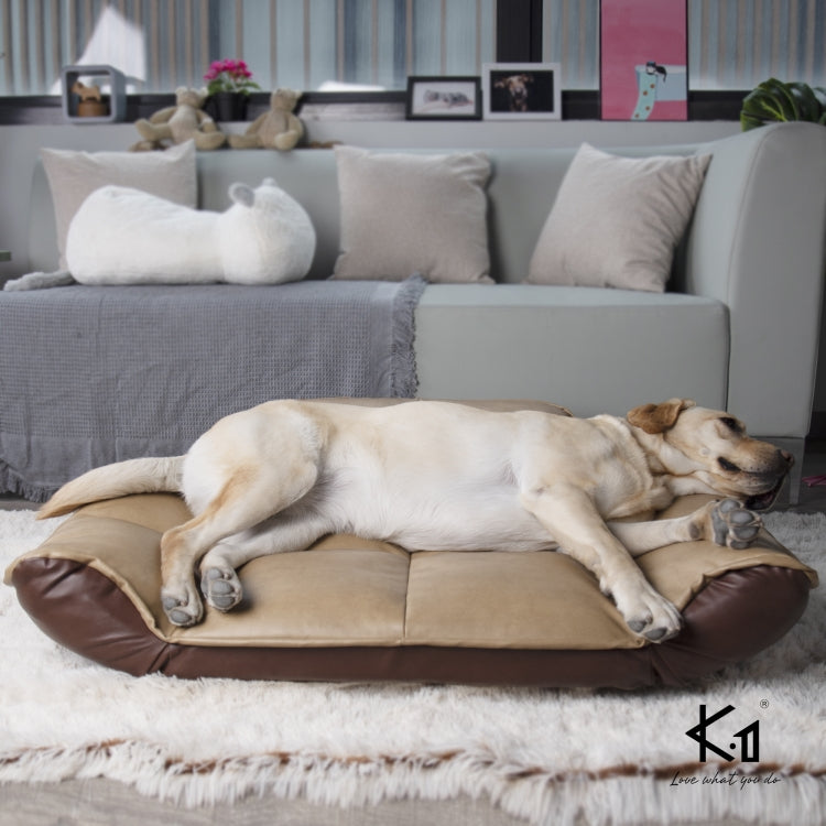 [US Warehouse] PU+PVC Pet Sofa Dog Bed, Size: 100x88x18cm