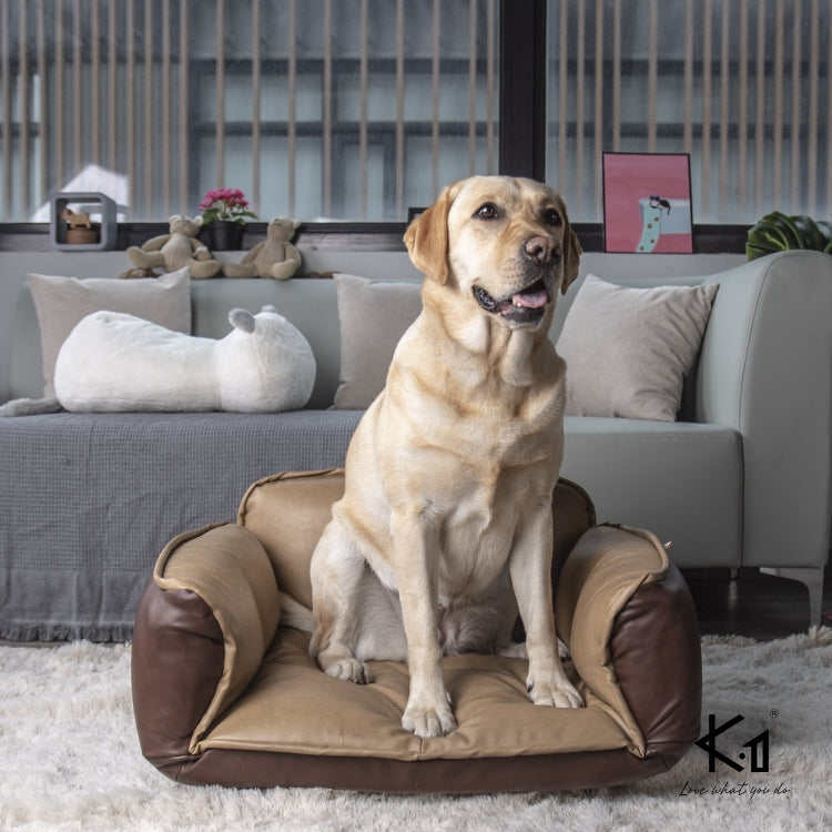 [US Warehouse] PU+PVC Pet Sofa Dog Bed, Size: 100x88x18cm