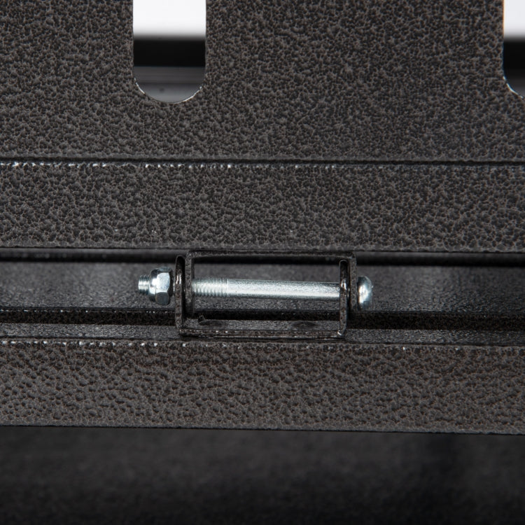 [US Warehouse] Heavy Duty Stainless Steel Pet Dog Crate Cage with Roof , Size: 112x114x75cm(Black)