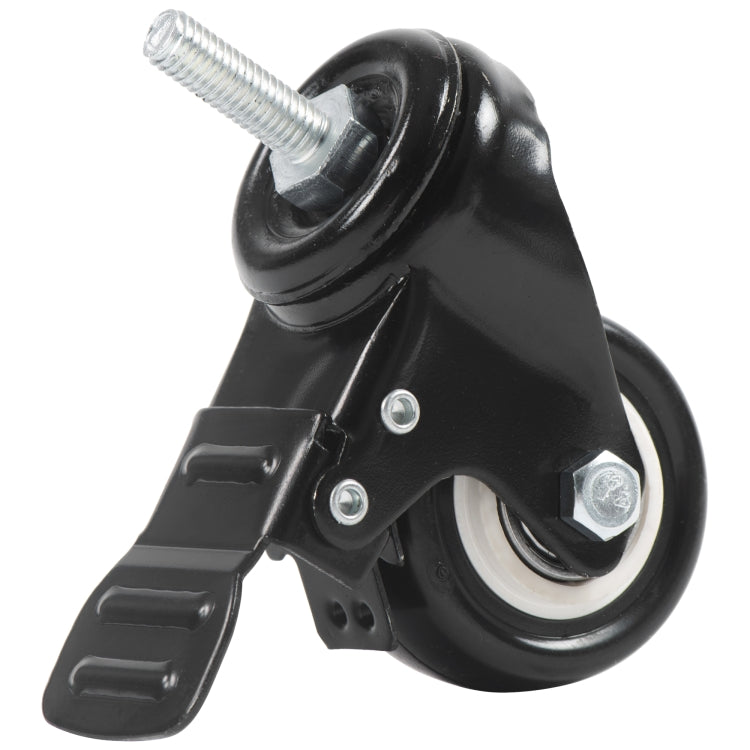 [US Warehouse] Heavy Duty Stainless Steel Pet Dog Crate Cage with Four Wheels, Size: 103x76x87cm(Black)