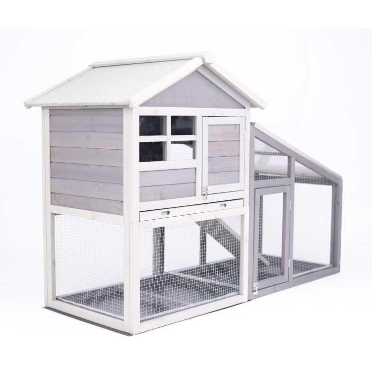 [US Warehouse] Wood Pet House Small Animal Cage, Size: 145x64.8x100cm