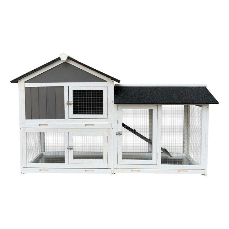 [US Warehouse] Wooden Pet House for Small Animals, Size: 61x20.9x7 inch