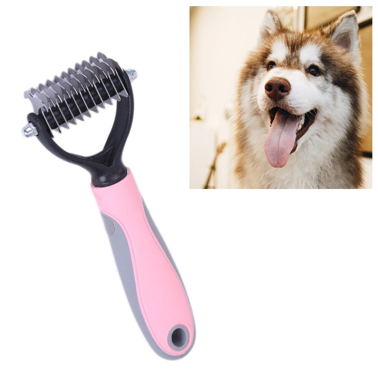 Pet Comb Beauty Cleaning Supplies Dog Stainless Steel Dog Comb, Size: 18x7cm