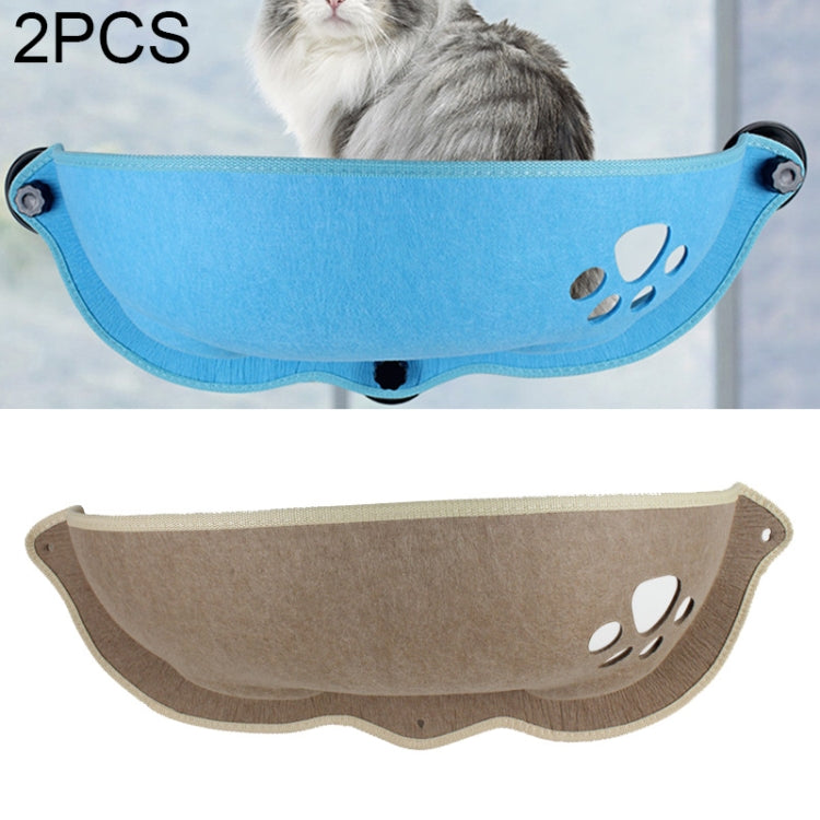 2 PCS Cat Window Swing Sucker Cat Hammock Window Sill Glass Pet Supplies
