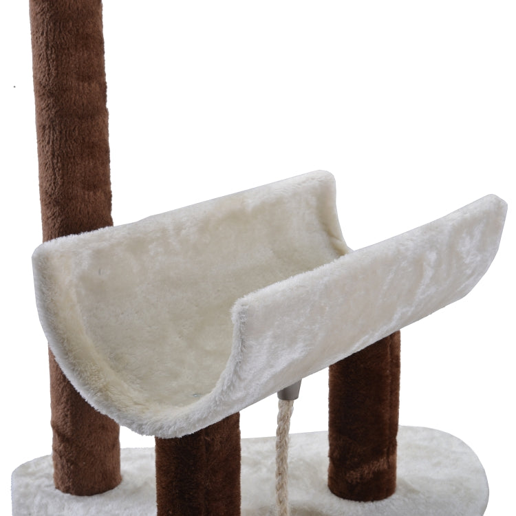 [EU Warehouse] Multilayer Cat Climbing Frame Tree Nest Activity Tower Pet House, Size: 53x53x140cm