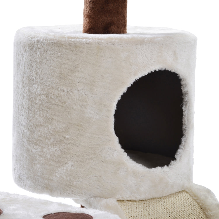 [EU Warehouse] Multilayer Cat Climbing Frame Tree Nest Activity Tower Pet House, Size: 53x53x140cm