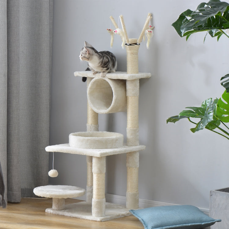[EU Warehouse] Multilayer Cat Climbing Frame Tree Activity Tower Pet House, Size: 40x40x124cm