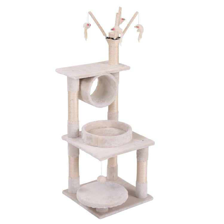 [EU Warehouse] Multilayer Cat Climbing Frame Tree Activity Tower Pet House, Size: 40x40x124cm