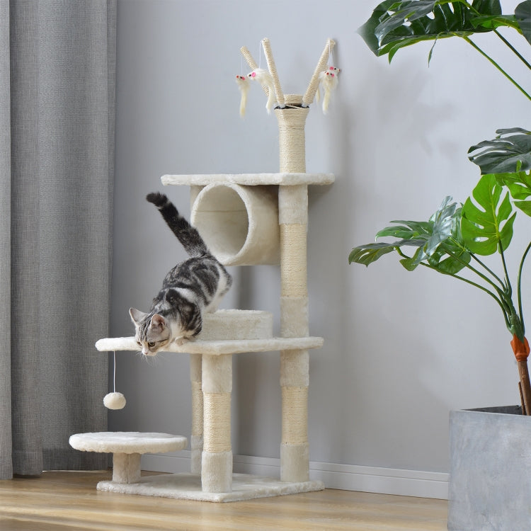 [EU Warehouse] Multilayer Cat Climbing Frame Tree Activity Tower Pet House, Size: 40x40x124cm