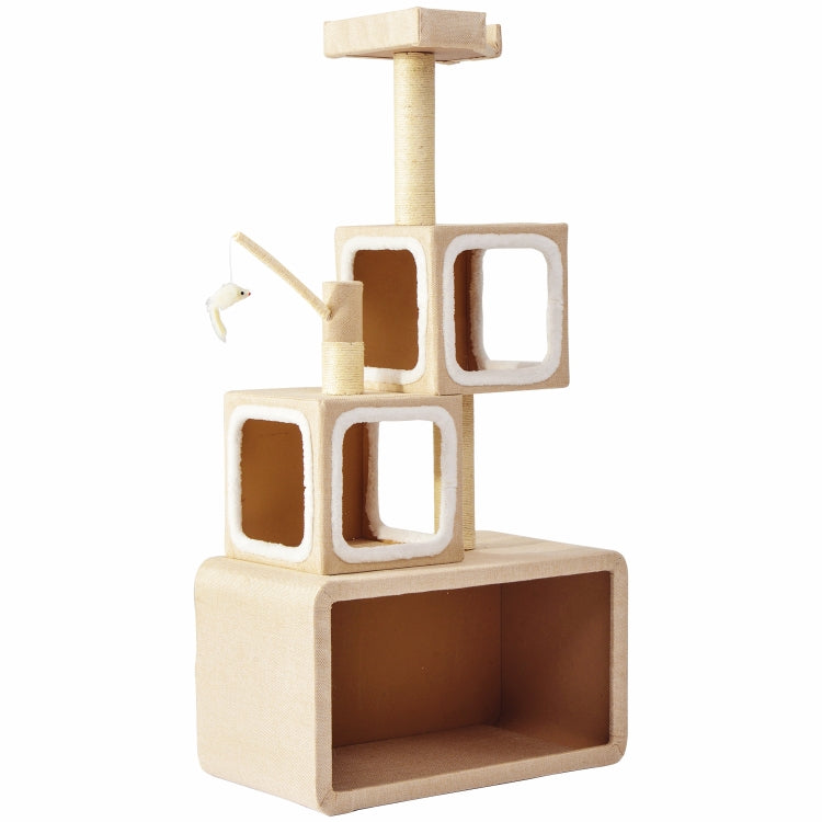 [EU Warehouse] Multilayer Stackable Cat Climbing Cube Tree Nest Activity Tower Pet House, Size: 40x70x140cm