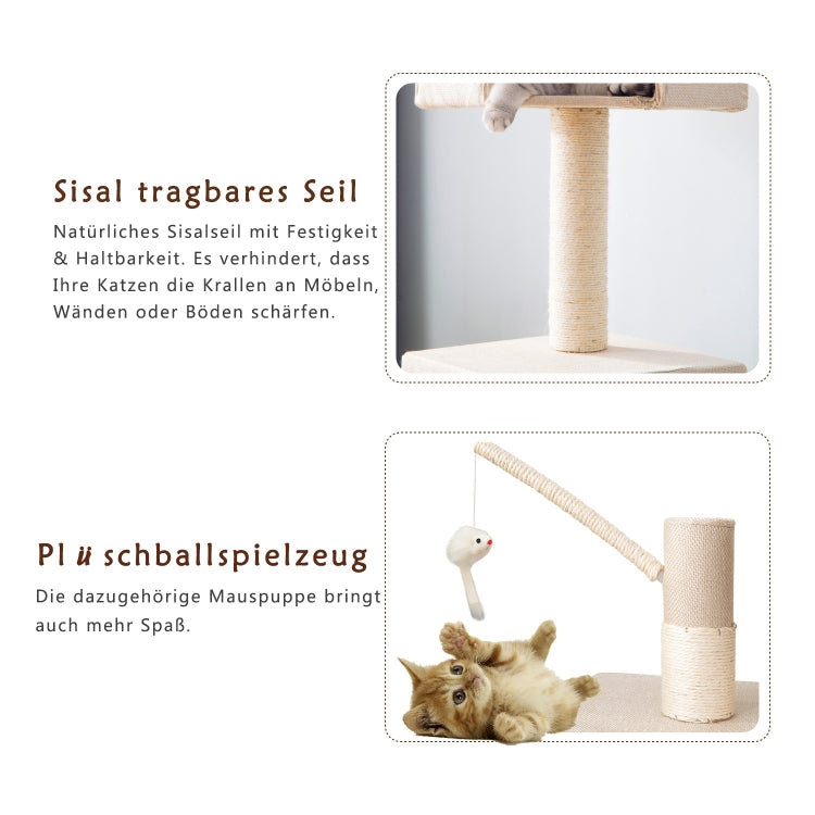 [EU Warehouse] Multilayer Stackable Cat Climbing Cube Tree Nest Activity Tower Pet House, Size: 40x70x140cm