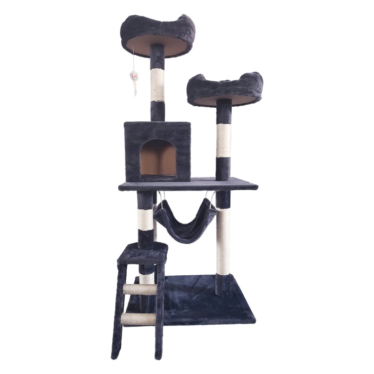 [JPN Warehouse] Multilayer Cat Climbing Frame Tree Nest Activity Tower Pet House, Size: 60x50x141cm