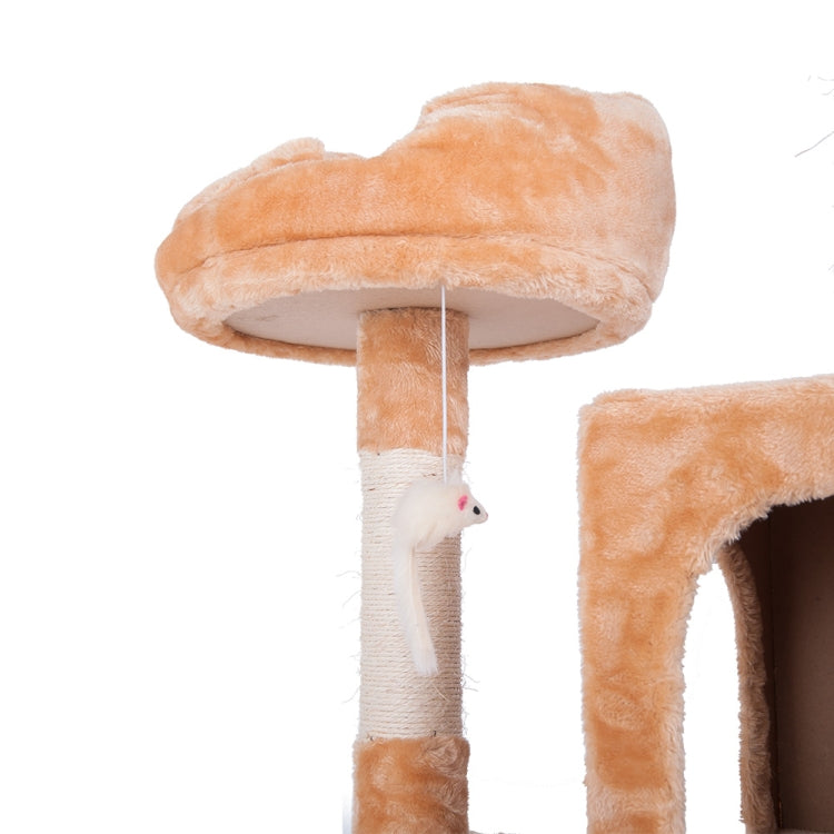 [JPN Warehouse] Multilayer Cat Climbing Frame Tree Nest Activity Tower Pet House, Size: 60x50x141cm