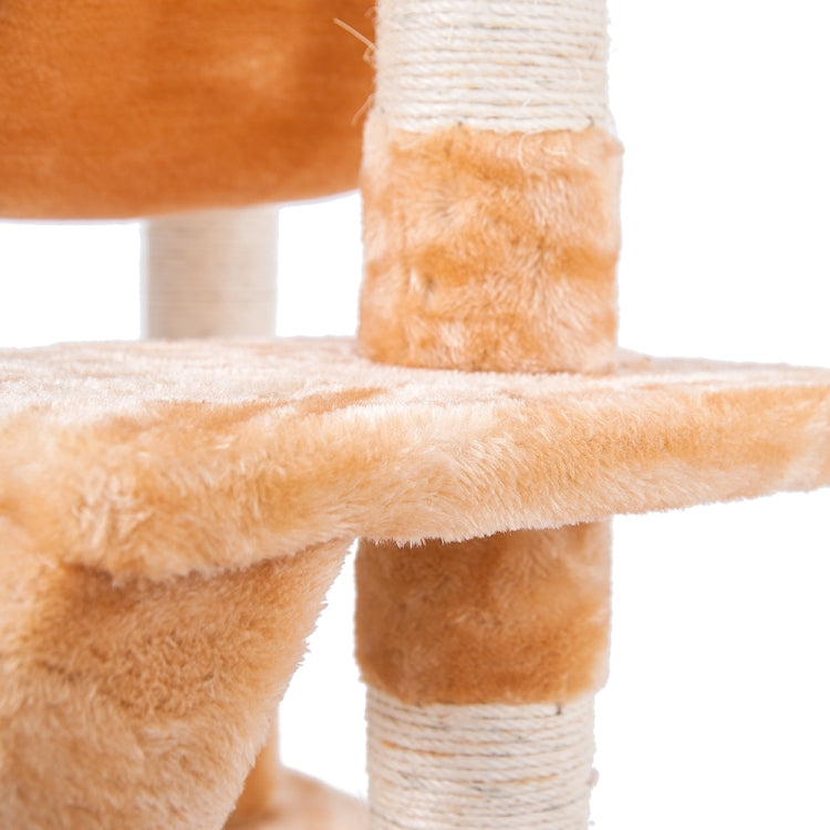 [JPN Warehouse] Multilayer Cat Climbing Frame Tree Nest Activity Tower Pet House, Size: 60x50x141cm