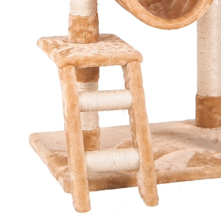 [JPN Warehouse] Multilayer Cat Climbing Frame Tree Nest Activity Tower Pet House, Size: 60x50x141cm