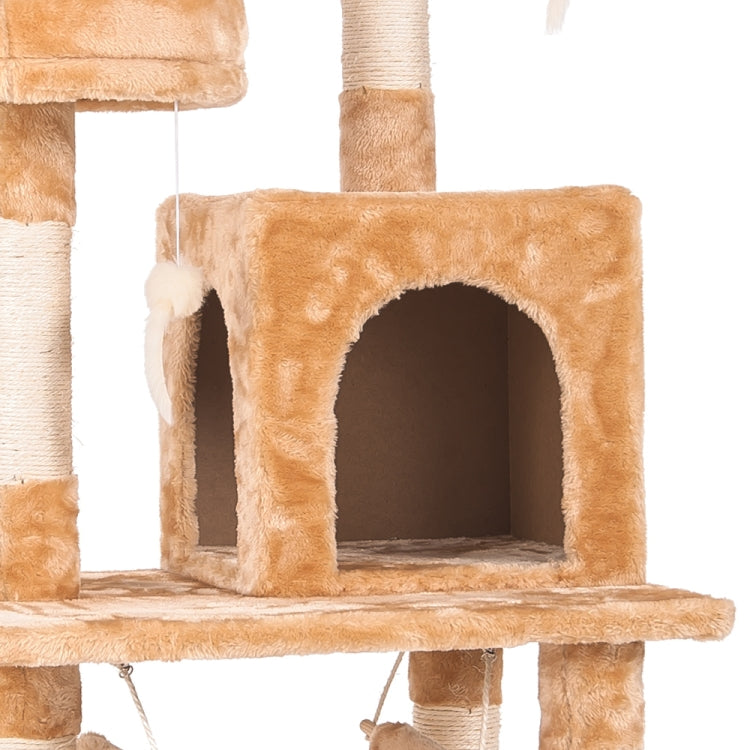 [JPN Warehouse] Multilayer Cat Climbing Frame Tree Nest Activity Tower Pet House, Size: 60x50x141cm