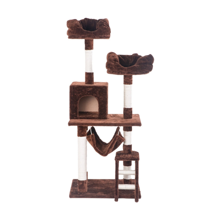 [JPN Warehouse] Multilayer Cat Climbing Frame Tree Nest Activity Tower Pet House, Size: 60x50x141cm