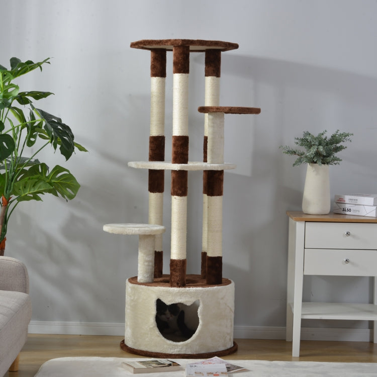 [JPN Warehouse] 145cm Multilayer Cat Climbing Frame Tree Nest Activity Tower Pet House