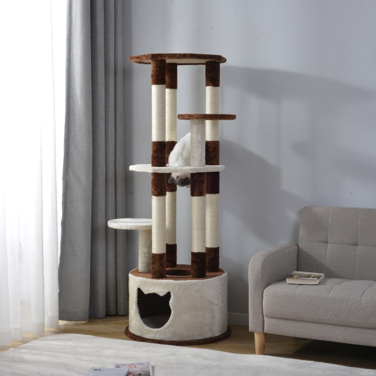 [JPN Warehouse] 145cm Multilayer Cat Climbing Frame Tree Nest Activity Tower Pet House