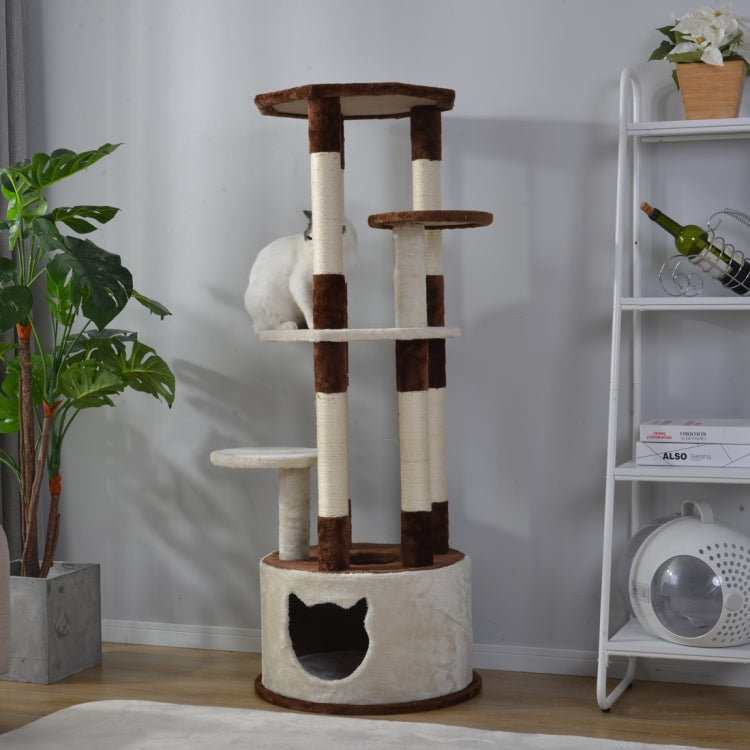 [JPN Warehouse] 145cm Multilayer Cat Climbing Frame Tree Nest Activity Tower Pet House