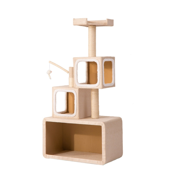 [JPN Warehouse] Multilayer Stackable Cat Climbing Cube Tree Nest Activity Tower Pet House, Size: 40x70x140cm