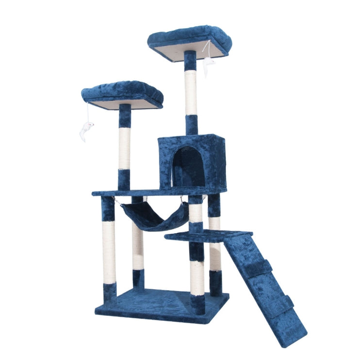 [JPN Warehouse] Multilayer Cat Climbing Frame Tree Nest Activity Tower Pet House, Size: 50x50x145cm