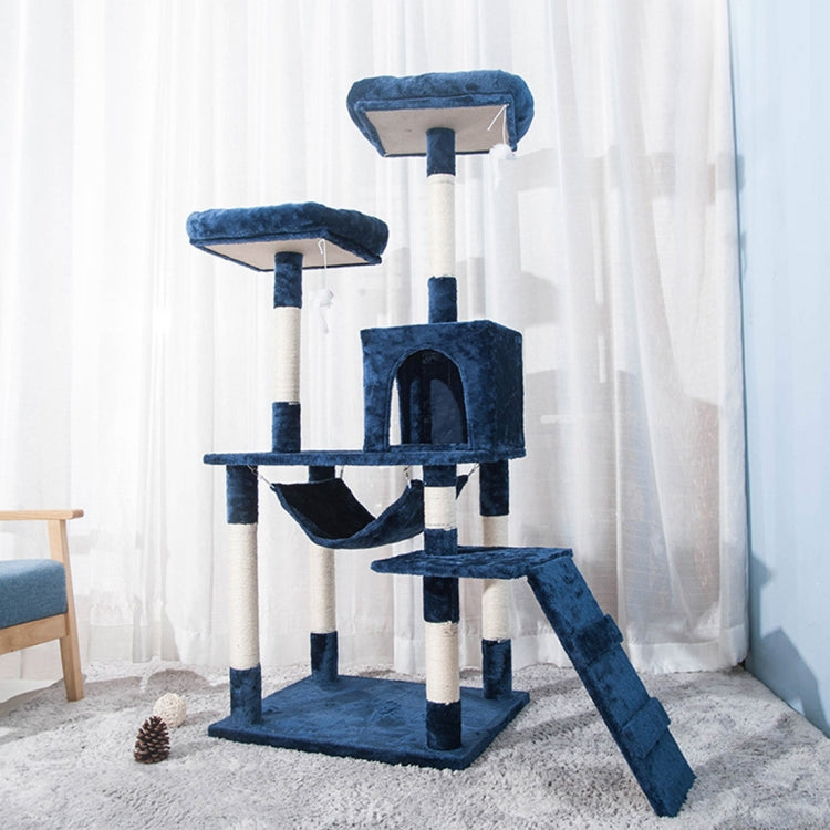[JPN Warehouse] Multilayer Cat Climbing Frame Tree Nest Activity Tower Pet House, Size: 50x50x145cm