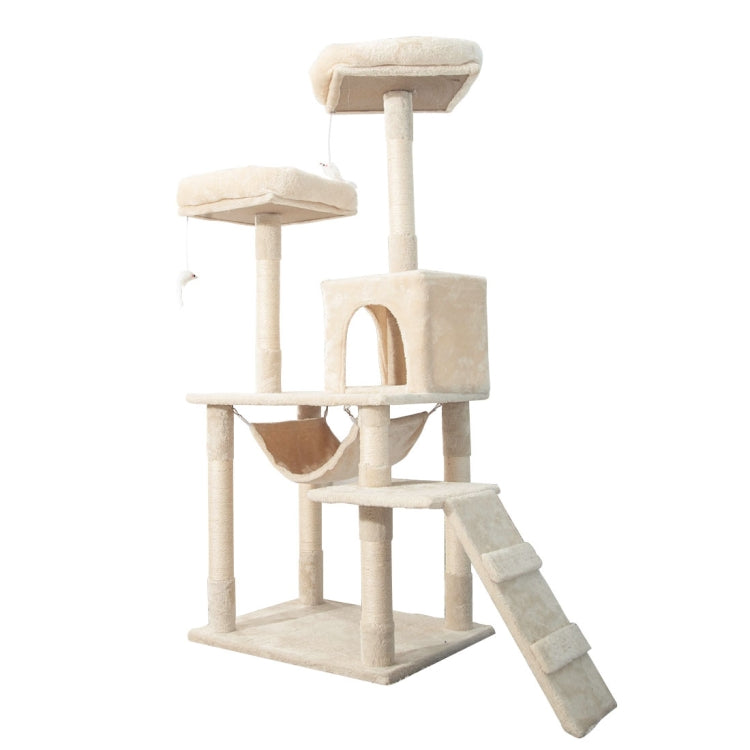 [JPN Warehouse] Multilayer Cat Climbing Frame Tree Nest Activity Tower Pet House, Size: 50x50x145cm