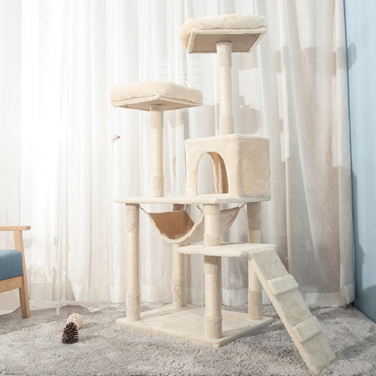 [JPN Warehouse] Multilayer Cat Climbing Frame Tree Nest Activity Tower Pet House, Size: 50x50x145cm