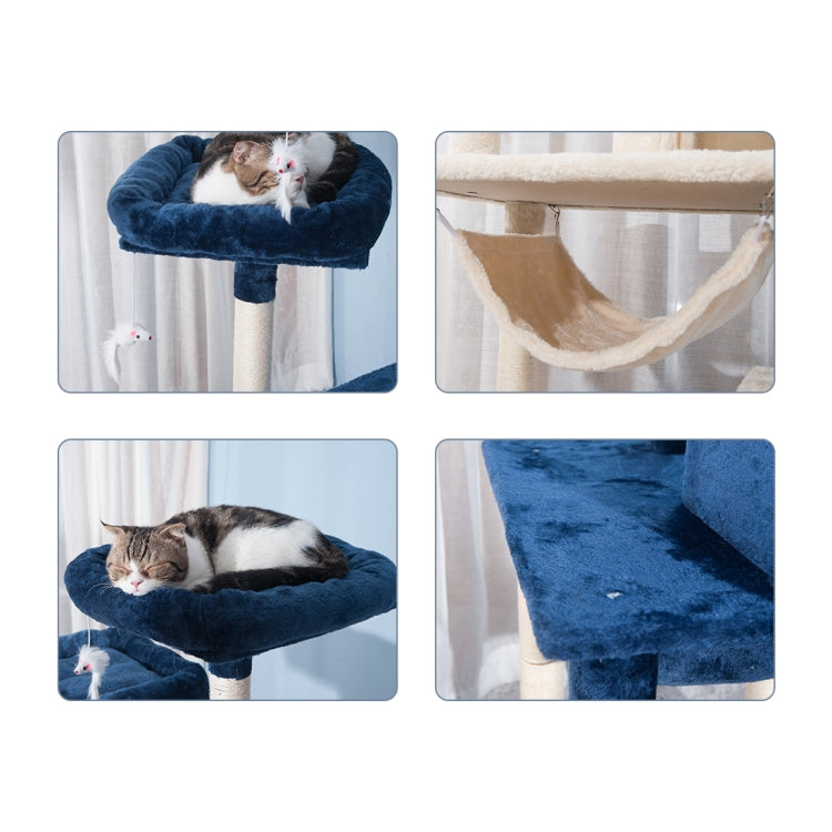 [JPN Warehouse] Multilayer Cat Climbing Frame Tree Nest Activity Tower Pet House, Size: 50x50x145cm