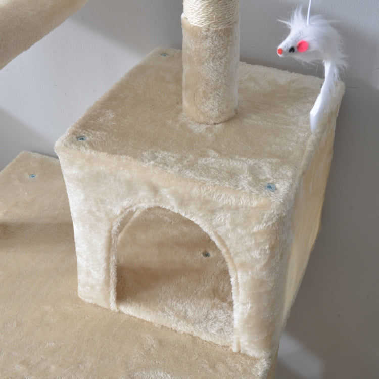 [JPN Warehouse] Multilayer Cat Climbing Frame Tree Nest Activity Tower Pet House, Size: 50x50x145cm