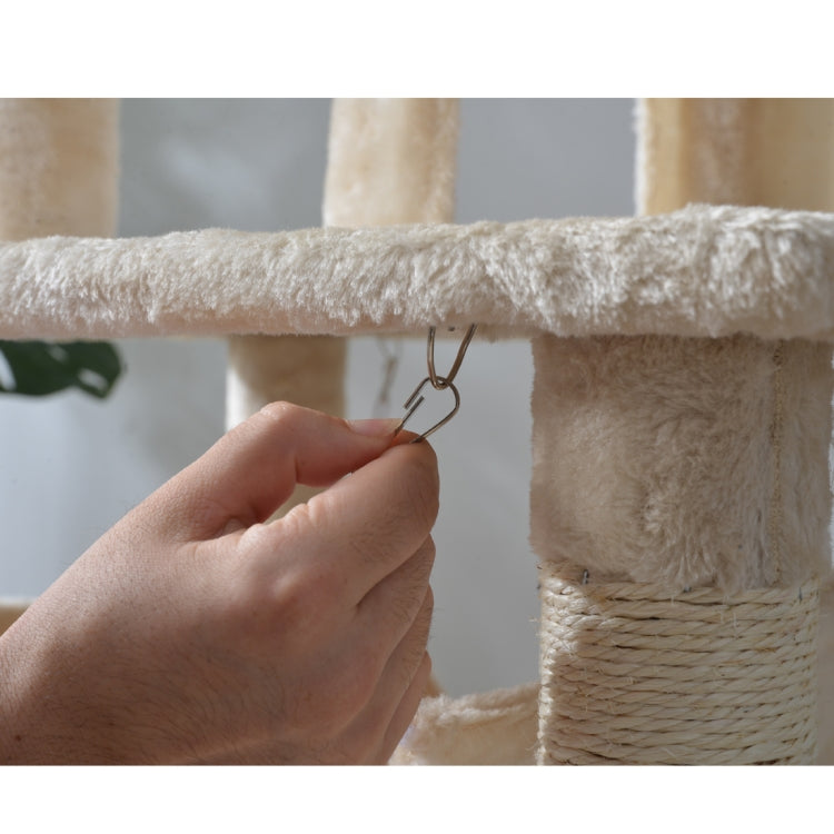 [JPN Warehouse] Multilayer Cat Climbing Frame Tree Nest Activity Tower Pet House, Size: 50x50x145cm