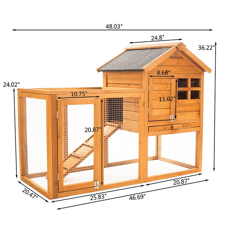 [US Warehouse] Wooden Pet House, Size: 48.03x20.47x36.22 inch