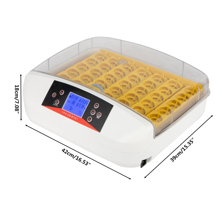 [US Warehouse] Automatic Poultry Incubator with Illuminated Egg & Water Injector & Display,US Plug, Specifications: 42 PCS