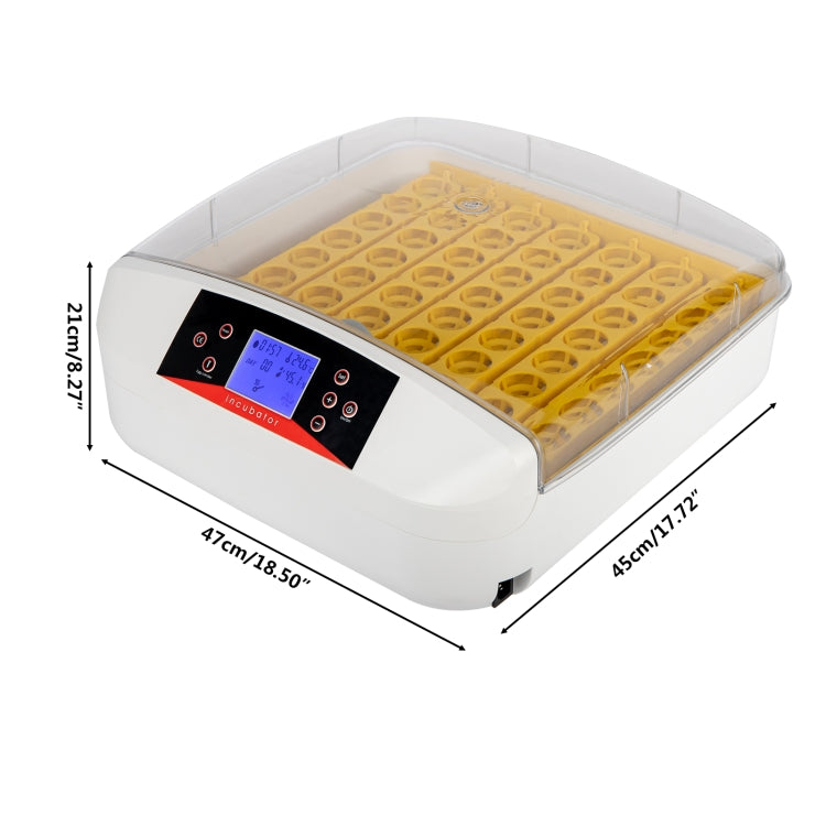 [US Warehouse] Automatic Poultry Incubator with Illuminated Egg & Water Injector & Display,US Plug, Specifications: 56 PCS
