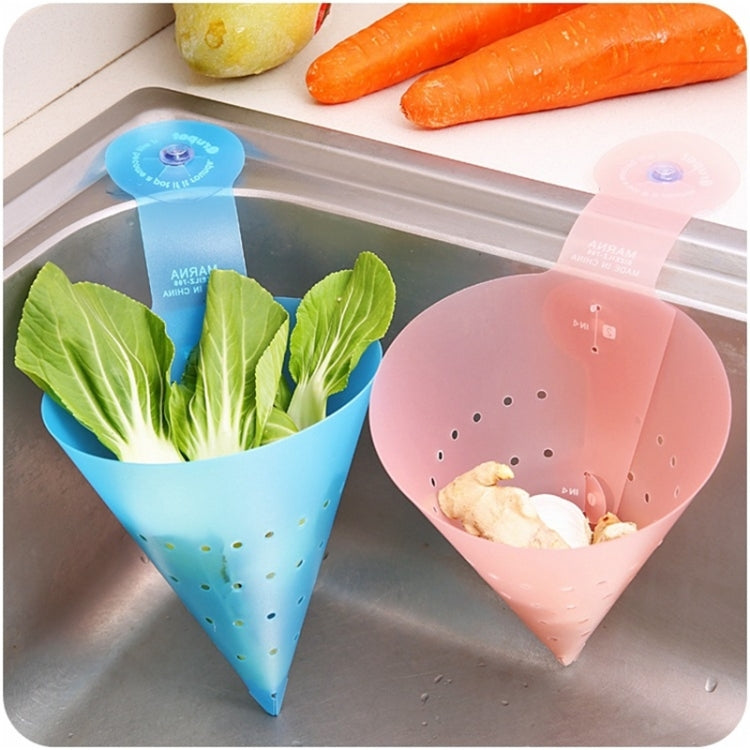 2 Pack Triangle Drain Basket Sucker Basket Random Color Delivery