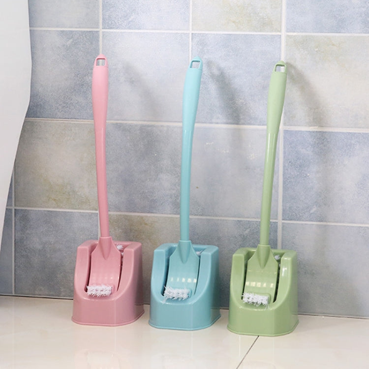 Sided Curved Handle Toilet Brush Toilet Cleaning Brush Back No Dead Toilet Cleaning Brush, Random Color Delivery