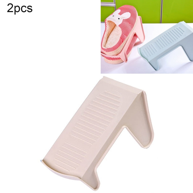 2 PCS Creative Plastic Double Shoe shelves, Size: 25 * 11cm